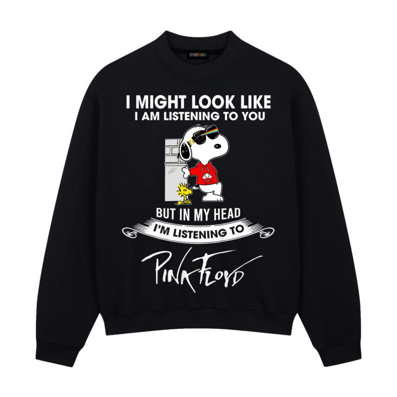 Snoopy Woodstock Listening to Pink Floyd DSTOM The Wall Shirt Snoopy Woodstock Listening to Pink Floyd DSTOM The Wall Shirt