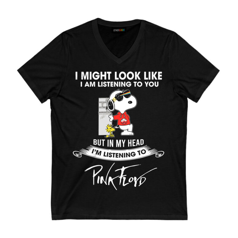 Snoopy Woodstock Listening to Pink Floyd DSTOM The Wall Shirt Snoopy Woodstock Listening to Pink Floyd DSTOM The Wall Shirt