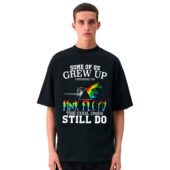 Some Of Us Grew Up Pink Floyd Front Shirt Man Black 1 - OtherBrick