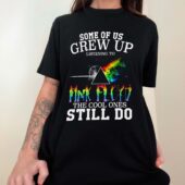 Some Of Us Grew Up Pink Floyd Front Shirt Woman Black - OtherBrick