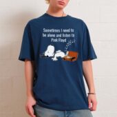 Sometimes I Need To Be Alone And Listen To Pink Floyd Front Shirt Oman Navy - OtherBrick