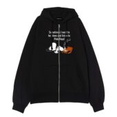 Sometimes I Need To Be Alone And Listen To Pink Floyd Front Ziphoodie Black - OtherBrick