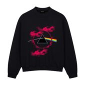 The Black Hole Dark Side Of The Moon Pink Floyd Front Sweatshirt Black - OtherBrick