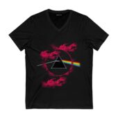 The Black Hole Dark Side Of The Moon Pink Floyd Front Vneck Black - OtherBrick