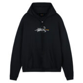 The Dark Side Of Cats Pink Floyd Front Hoodie Black - OtherBrick