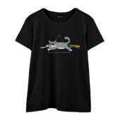 The Dark Side Of Cats Pink Floyd Front Wtee Black - OtherBrick