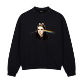 The Dark Side Of Oz Pink Floyd Cryptic Requiem Front Sweatshirt Black - OtherBrick