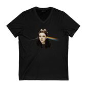 The Dark Side Of Oz Pink Floyd Cryptic Requiem Front Vneck Black - OtherBrick