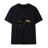 The Dark Side Of The Process Pink Floyd Front Tshirt Black - OtherBrick