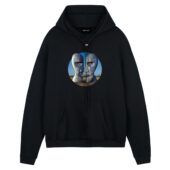 The Division Bell Morning Cathedral Pink Floyd 1994 Shirt Front Hoodie Black - OtherBrick