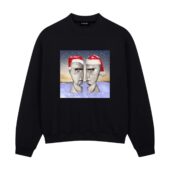 The Division Bell X Christmas Pink Floyd Front Sweatshirt Black - OtherBrick