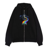 The Endless River Dark Side Of The Moon Front Ziphoodie Black - OtherBrick