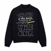 The Sun Is The Same In A Relative Way Front Sweatshirt Black - OtherBrick