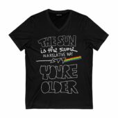 The Sun Is The Same In A Relative Way Front Vneck Black - OtherBrick