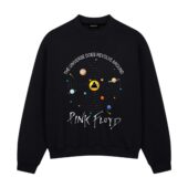 The Universe Does Revolve Around Pink Floyd Front Sweatshirt Black - OtherBrick