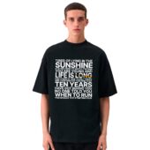 Ticking Away The Moments That Make Up A Dull Day Time Lyric Pink Floyd Front Shirt Man Black - OtherBrick