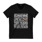 Ticking Away The Moments That Make Up A Dull Day Time Lyric Pink Floyd Front Vneck Black - OtherBrick