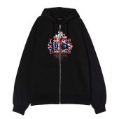 We Don't Need No Thought Control Front Ziphoodie Black - OtherBrick