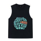 We’re Just Two Lost Souls Swimming In A Fish Bowl Pink Floyd Front Tank Black - OtherBrick