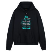We're Just Two Lost Souls Swimming In A Fish Bowl Version 2 Front Hoodie Black - OtherBrick