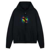 We're Just Two Lost Souls Swimming In A Fish Bowl Version 5 Front Hoodie Black - OtherBrick