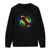 We're Just Two Lost Souls Swimming In A Fish Bowl Version 5 Front Longsleeve Black - OtherBrick