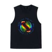 We're Just Two Lost Souls Swimming In A Fish Bowl Version 5 Front Tank Black - OtherBrick