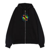We're Just Two Lost Souls Swimming In A Fish Bowl Version 5 Front Ziphoodie Black - OtherBrick