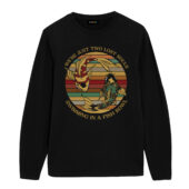 We’re Just Two Lost Souls Swimming In A Fish Bowl Version 6 Pink Floyd Front Longsleeve Black - OtherBrick