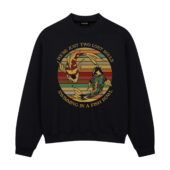 We’re Just Two Lost Souls Swimming In A Fish Bowl Version 6 Pink Floyd Front Sweatshirt Black - OtherBrick