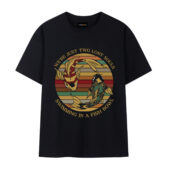 We’re Just Two Lost Souls Swimming In A Fish Bowl Version 6 Pink Floyd Front Tshirt Black - OtherBrick