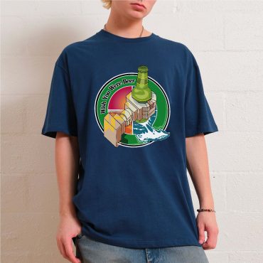 Wish You Were Beer Illustration Pink Floyd Shirt