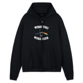 Wish You Were Beer Version 4 Front Hoodie Black - OtherBrick