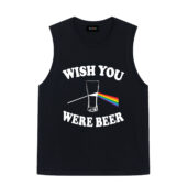 Wish You Were Beer Version 4 Front Tank Black - OtherBrick