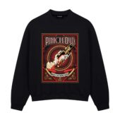 Wish You Were Here Black Front Sweatshirt Black - OtherBrick