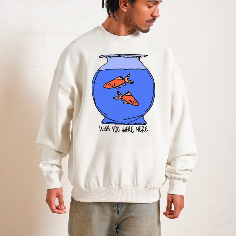 Pink Floyd Shirt - Wish You Were Here lost souls in Fish Bowl Doodle Art Pink Floyd Shirt - Wish You Were Here lost souls in Fish Bowl Doodle Art