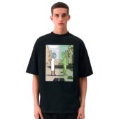 Wish You Were Here X Rick Sanchez Front Shirt Man Black 1 - OtherBrick