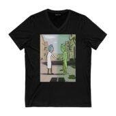 Wish You Were Here X Rick Sanchez Front Vneck Black - OtherBrick