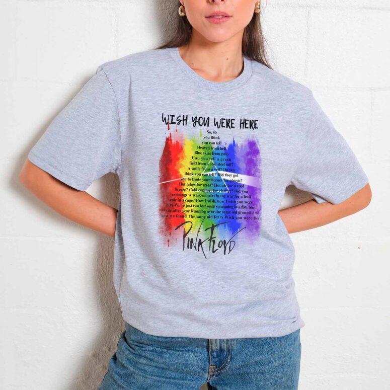 Wish You were here lyric Pink Floyd Shirt Wish You were here lyric Pink Floyd Shirt
