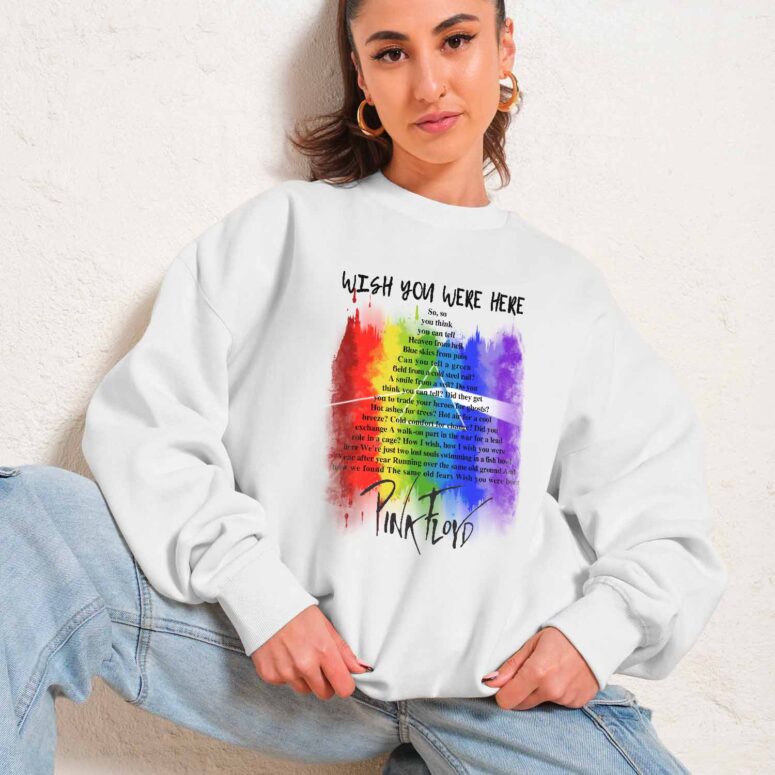 Wish You were here lyric Pink Floyd Shirt Wish You were here lyric Pink Floyd Shirt
