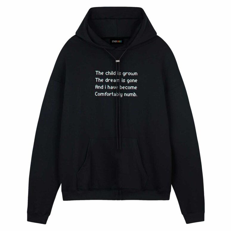 The child is grown The dream is gone I have become comfortably numb Version 2 Pink Floyd Shirt