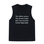 Front Tank Black The Child Is Grown The Dream Is Gone I Have Become Comfortably Numb Version 2 Pink Floyd - OtherBrick