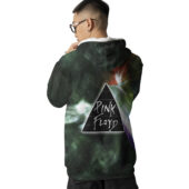 Hoodie Back Dark Side Of Moon Galaxy Green Pf Tn186 Hoodie 3d - OtherBrick
