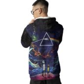 Hoodie Back Rick And Morty X Pink Floyd Tshirt Hoodie Sweatshirt Hoodie 3d - OtherBrick