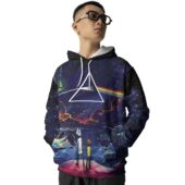 Hoodie Front Rick And Morty X Pink Floyd Tshirt Hoodie Sweatshirt Hoodie 3d - OtherBrick