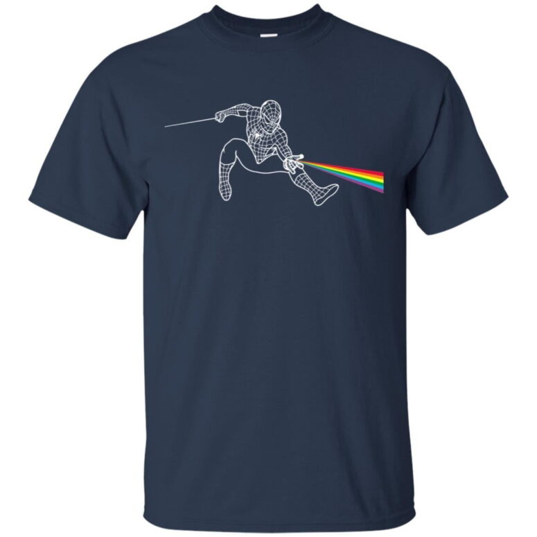 Dark Side Of Spiderman Pink Floyd Shirt