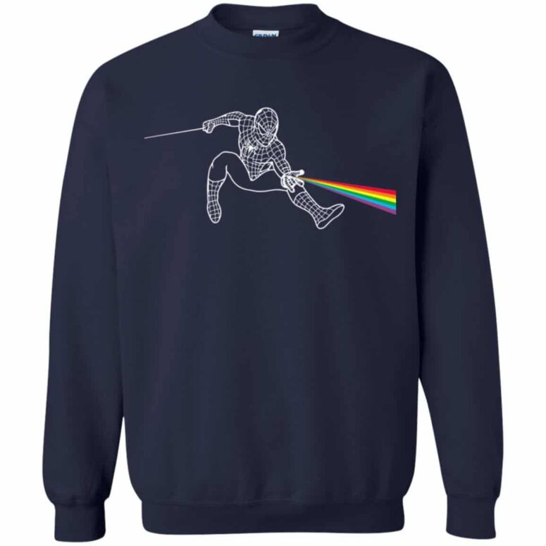 Dark Side Of Spiderman Pink Floyd Shirt
