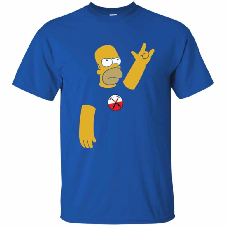 Simpson x The Wall Pink Floyd Shirt