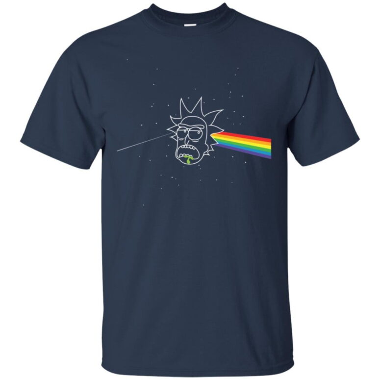 Rick Sanchez x The Dark Side of Moon Pink Floyd Shirt Rick Sanchez x The Dark Side of Moon Pink Floyd Shirt