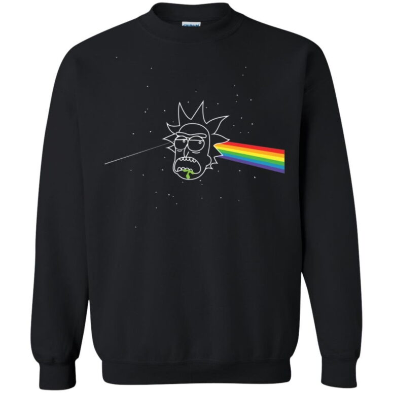 Rick Sanchez x The Dark Side of Moon Pink Floyd Shirt Rick Sanchez x The Dark Side of Moon Pink Floyd Shirt